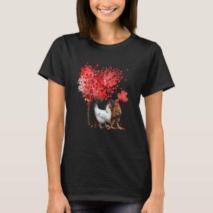 Couple Chicken Valentines Day Three Tree And Raini T-Shirt