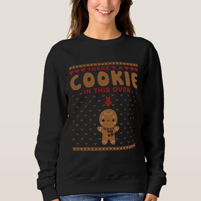 Couple Cookies In The Oven Ugly Christmas Matching Sweatshirt (Front)