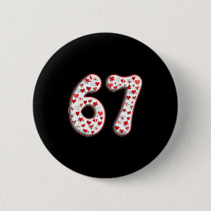 Couple Costume Duo 67 Meme Six Seven Valentines Da 6 Cm Round Badge