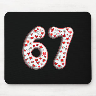 Couple Costume Duo 67 Meme Six Seven Valentines Da Mouse Pad