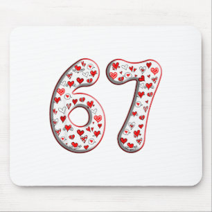 Couple Costume Duo 67 Meme Six Seven Valentines Da Mouse Pad
