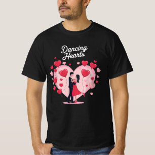 Couple Dancing Hearts Love Valentine’s Day T-Shirt