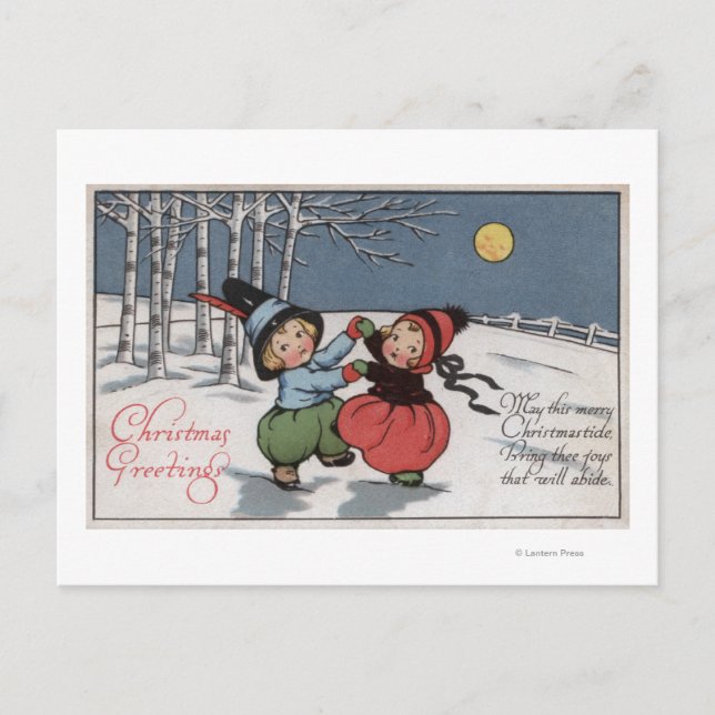 Couple Dancing in Moonlight Postcard (Front)