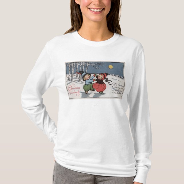 Couple Dancing in Moonlight T-Shirt (Front)