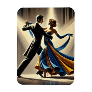 Couple Dancing Waltz Magnet