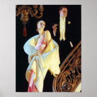 Couple Descending Staircase, 1923 by Leyendecker