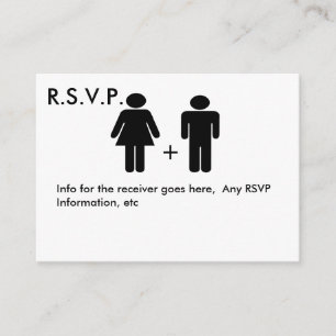 Couple Diagram Funny RSVP Card