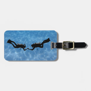 Couple Diver Luggage Tag