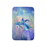Couple Dolphin Bath Mat