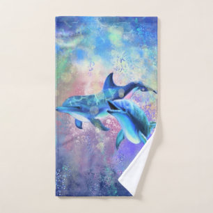 Couple Dolphin Bath Towel Set