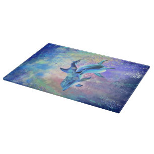 Couple Dolphin Cutting Board