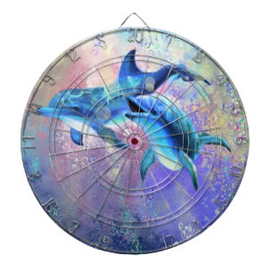 Couple Dolphin Dart Board