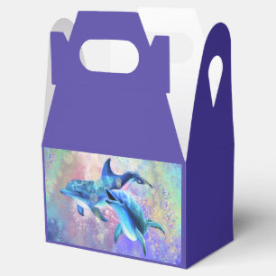 Couple Dolphin Favour or Gift Boxes