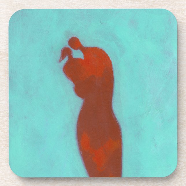 Couple Embracing Coaster (Front)