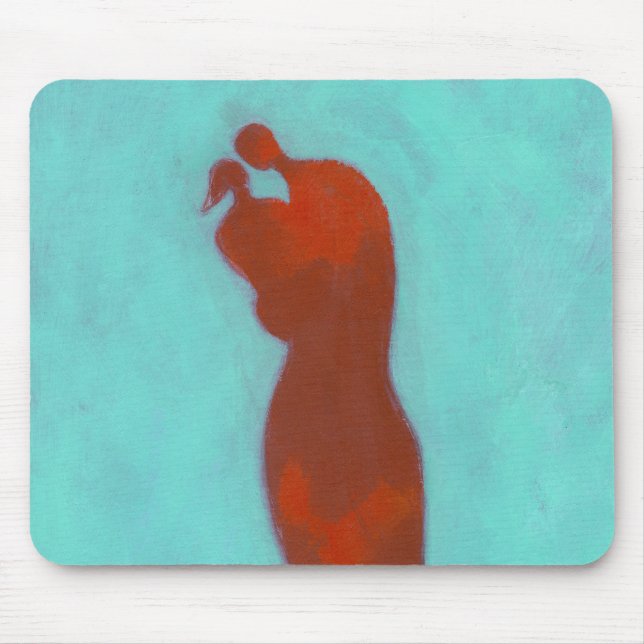 Couple Embracing Mouse Pad (Front)