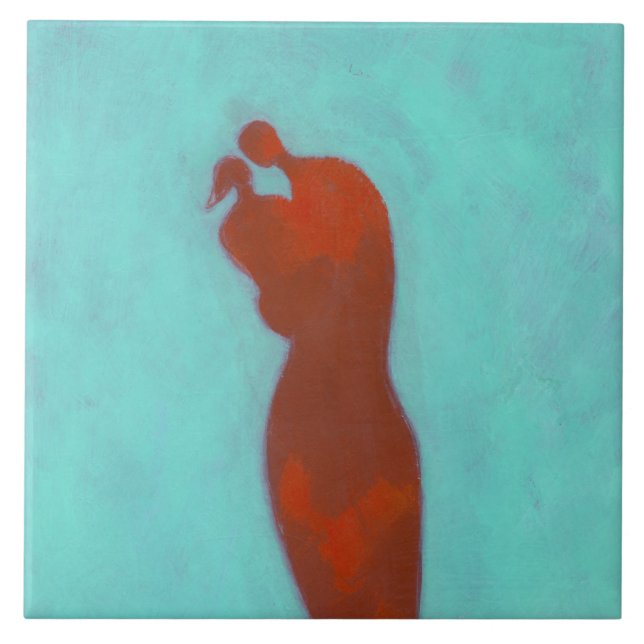 Couple Embracing Tile (Front)