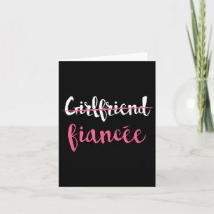 Couple Engagement Just Engaged Girlfriend Fiancee Card
