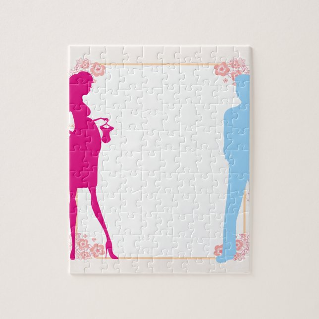 couple expecting baby jigsaw puzzle (Vertical)