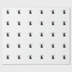 Couple face photo add name date simple wedding wrapping paper