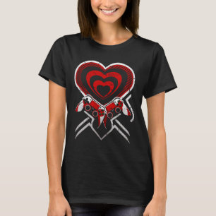 Couple Gamer Valentine Day Gamepad Game Controller T-Shirt