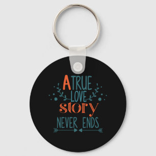 Couple Gift A True Love Story Key Ring