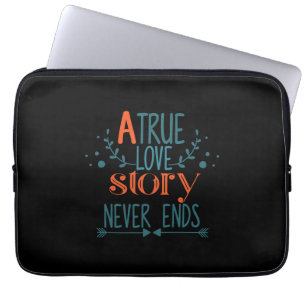 Couple Gift A True Love Story Laptop Sleeve