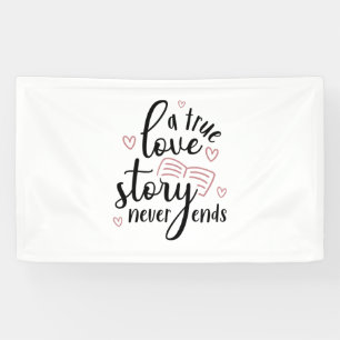 Couple Gift A True Love Story Never End Banner