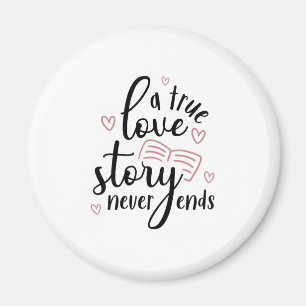 Couple Gift A True Love Story Never End Magnet
