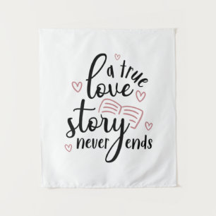 Couple Gift A True Love Story Never End Tapestry