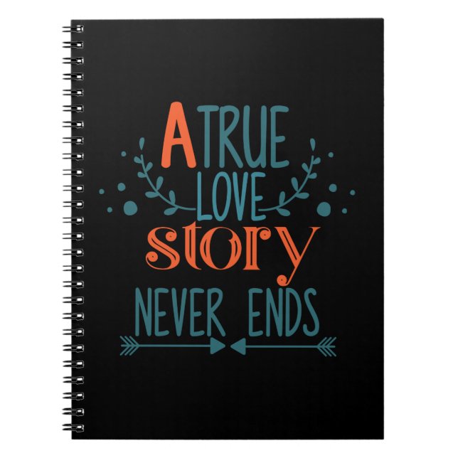 Couple Gift A True Love Story Notebook (Front)