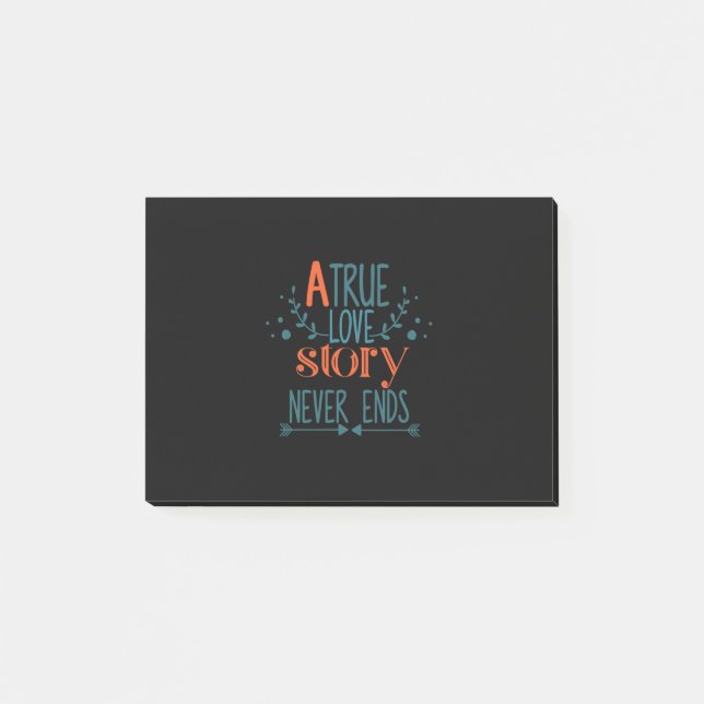 Couple Gift A True Love Story Post-it Notes (Front)