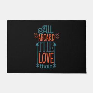Couple Gift All Aboard The Love Train Doormat