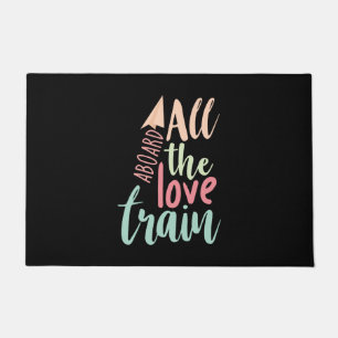 Couple Gift All The Love Train Doormat
