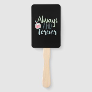 Couple Gift Always And Forever Hand Fan