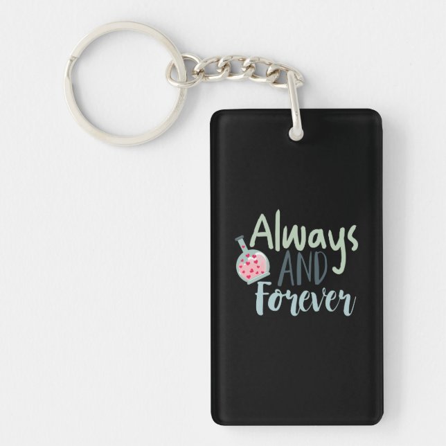Couple Gift Always And Forever Key Ring (Front)