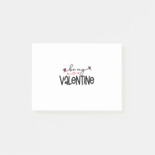Couple Gift Be My Valentine Post-it Notes