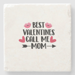 Couple Gift Best Valentines Call Me Mom Stone Coaster