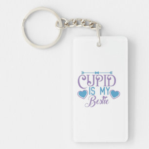 Couple Gift Cupid Is My Bestie Key Ring