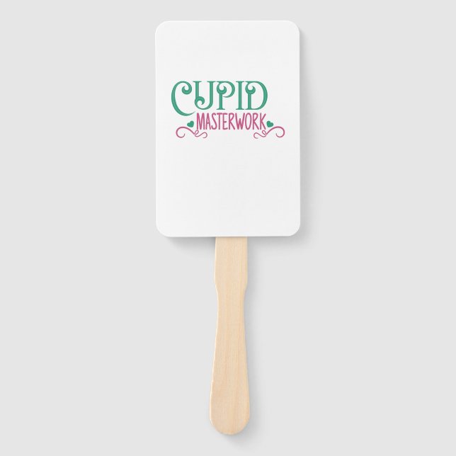 Couple Gift Cupid Masterwork Hand Fan (Front)