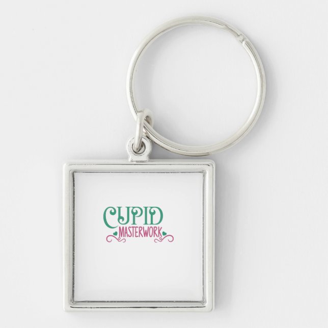 Couple Gift Cupid Masterwork Key Ring (Front)