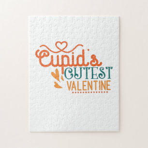 Couple Gift Cupid's Cutest Valentine Jigsaw Puzzle