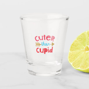Couple Gift Cuter Than Cupid Shot Glass