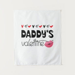 Couple Gift Daddy's Valentine Tapestry