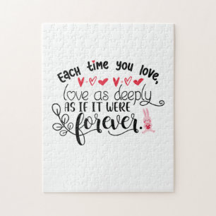 Couple Gift Each Time You Love Forever Jigsaw Puzzle