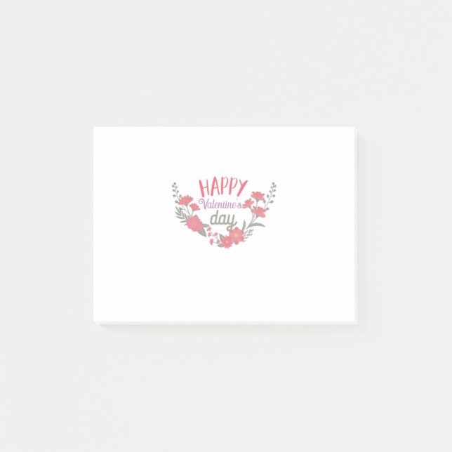 Couple Gift Happy Valentine's Day Post-it Notes (Front)