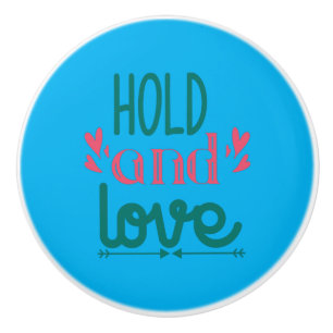 Couple Gift Hold And Love Ceramic Knob