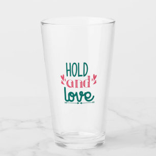 Couple Gift Hold And Love Glass