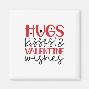 Couple Gift Hugs Kisses Wishes Magnet