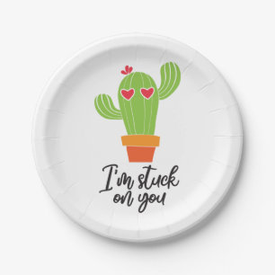 Couple Gift I Am On You Paper Plate