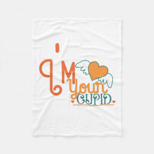 Couple Gift I Am Your Cupid Fleece Blanket